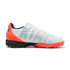 Scarpe da Calcetto bianche e arancioni Ragazzo Puma King Match TT