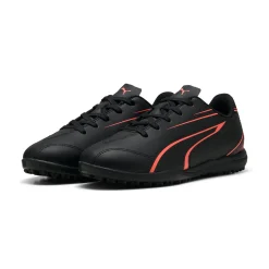 Scarpe da calcetto da bambino nere con dettaglio arancione Puma Vitoria