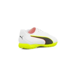 Scarpe da calcetto da Ragazzo bianche e gialle tacchetti TF Puma King