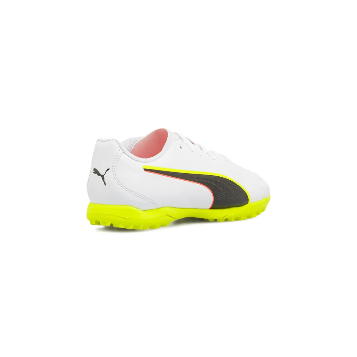 Scarpe da calcetto da Ragazzo bianche e gialle tacchetti TF Puma King
