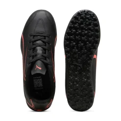 Scarpe da calcetto da Ragazzo Nere con logo Arancione Puma Vitoria