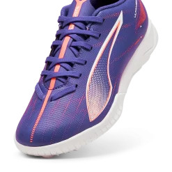Scarpe da calcetto da ragazzo viola Puma Ultra 5