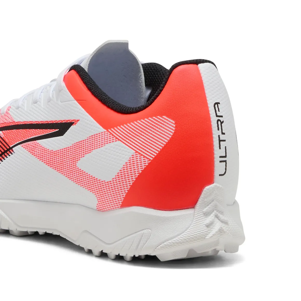Scarpe da Calcetto da Uomo bianche con inserti in corallo Puma ULTRA 5 PLAY TT