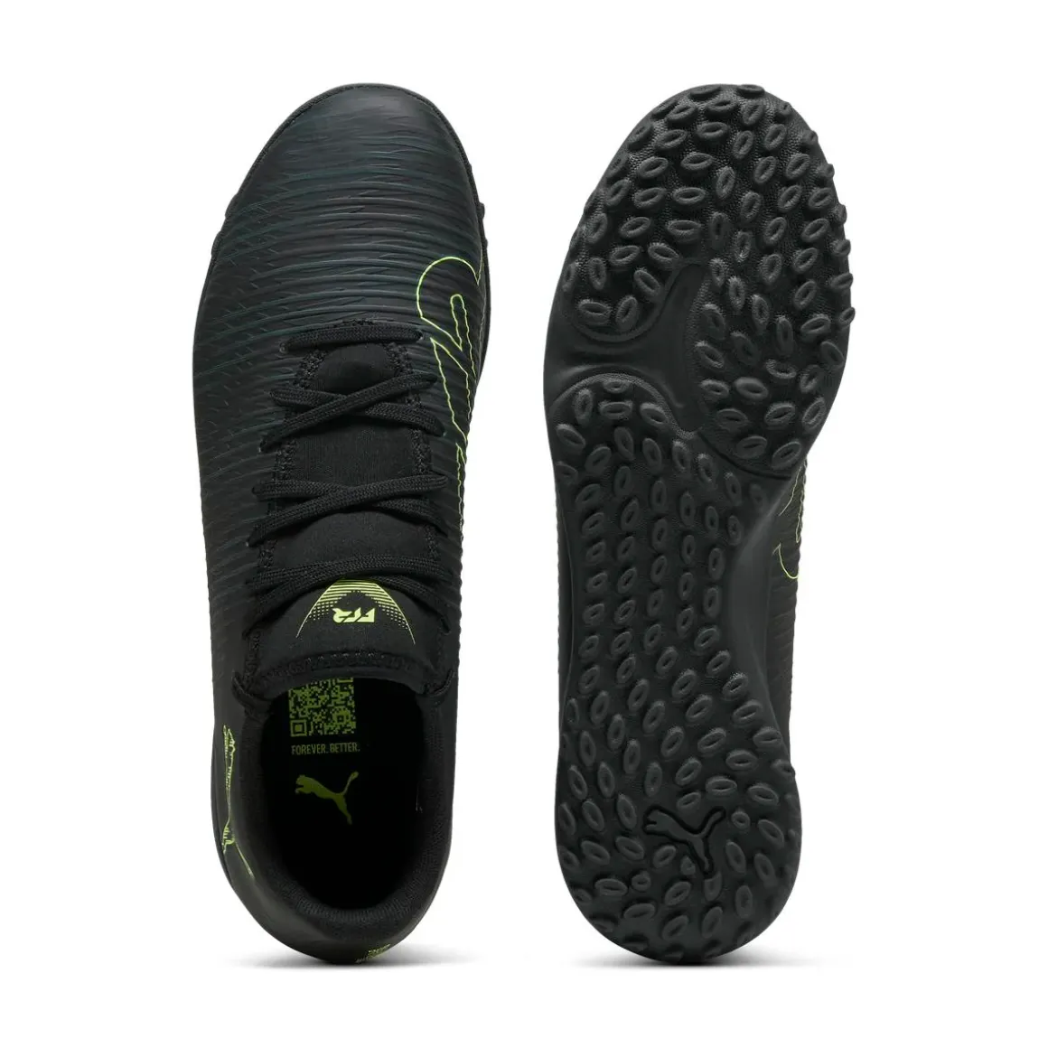 Scarpe da Calcetto da Uomo nere con inserti fluo Puma Future 8 Play TT
