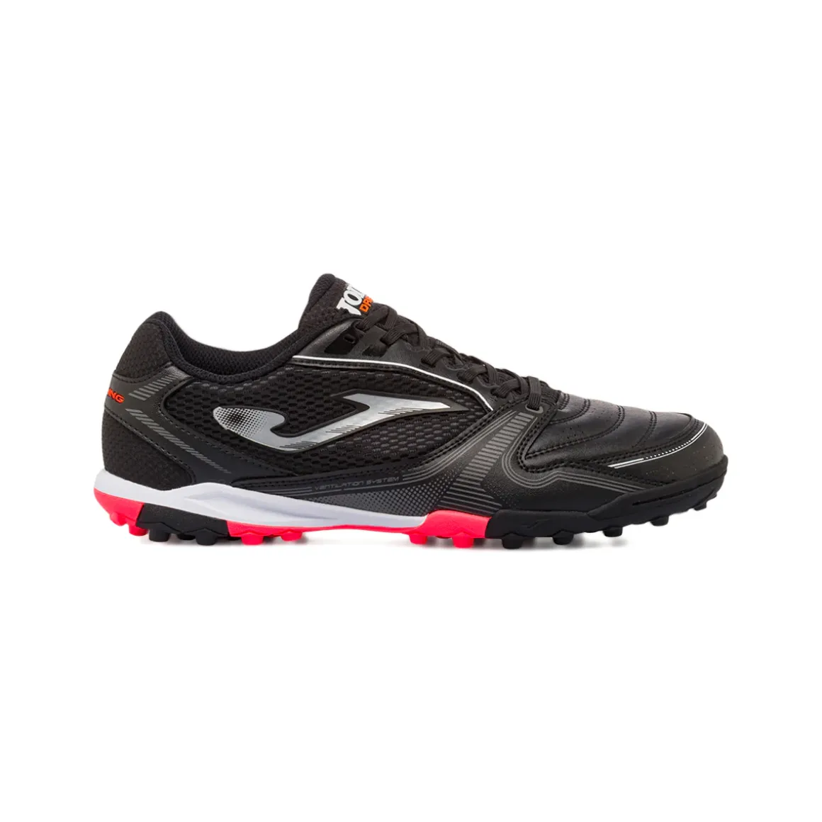 Scarpe da Calcetto Nere con inserti rossi da Uomo Joma Dribling 2501 TF