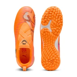 Scarpe da Calcetto slip-on da ragazzo Puma Futuro 8 TT arancioni