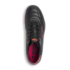 Scarpe da calcetto TF da Uomo nere con dettagli rossi Toledo Joma