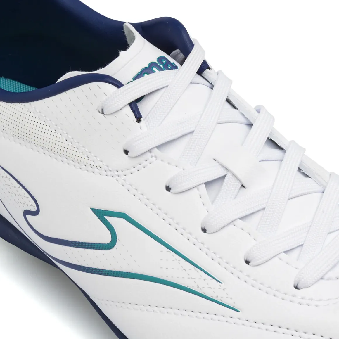 Scarpe da Calcetto Uomo bianche e blu TF per Erba Sintetica Joma