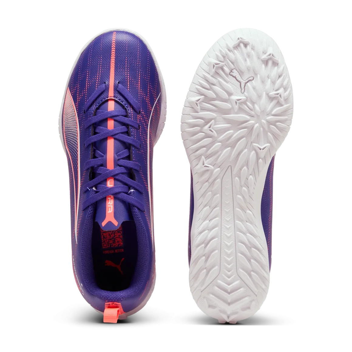 Scarpe da calcetto viola da ragazzo per terreni sintetici Puma ULTRA 5 PLAY