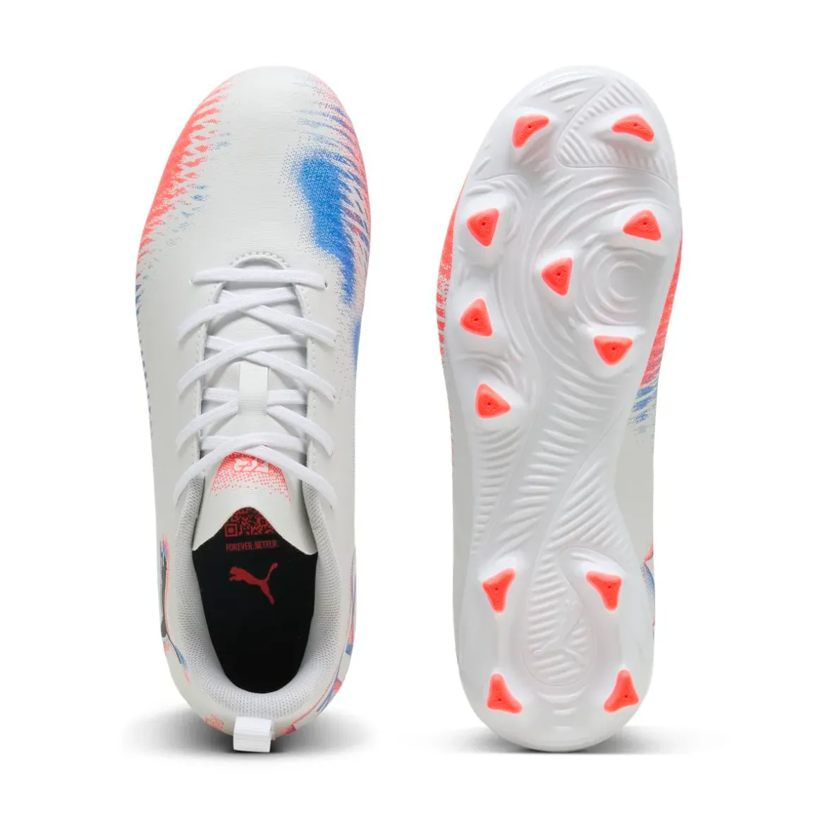 Scarpe da Calcio bianche da Ragazzo Puma Future 8 Play FG/AG Jr