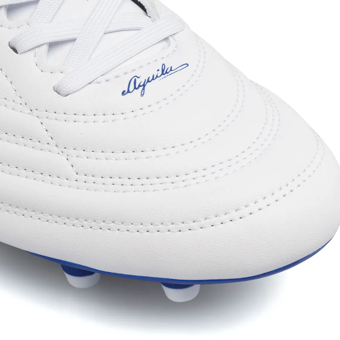 Scarpe da calcio bianche e blu da Uomo per terreni erbosi FG Joma