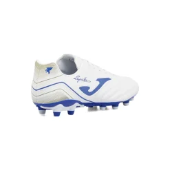 Scarpe da calcio bianche e blu da Uomo per terreni erbosi FG Joma