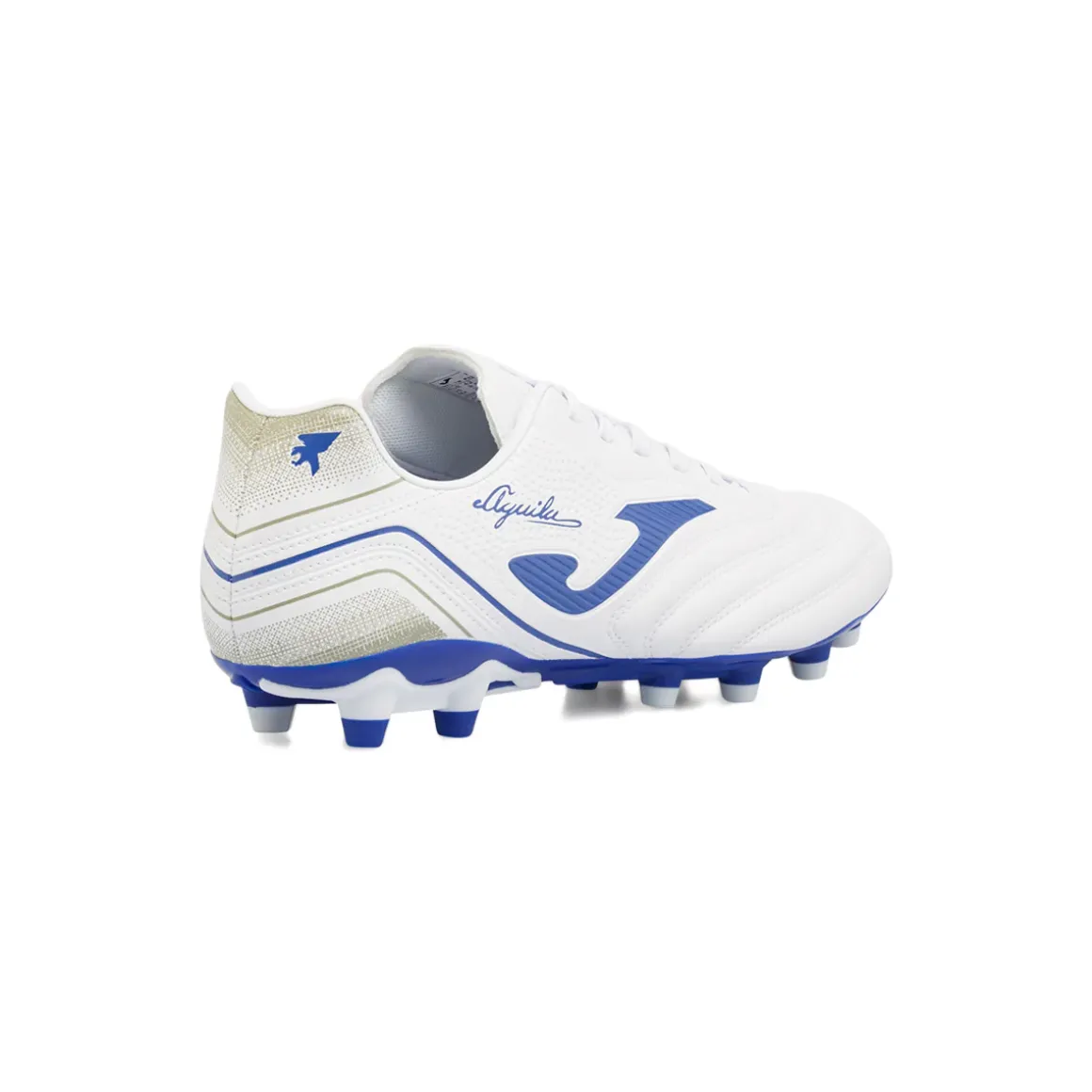 Scarpe da calcio bianche e blu da Uomo per terreni erbosi FG Joma