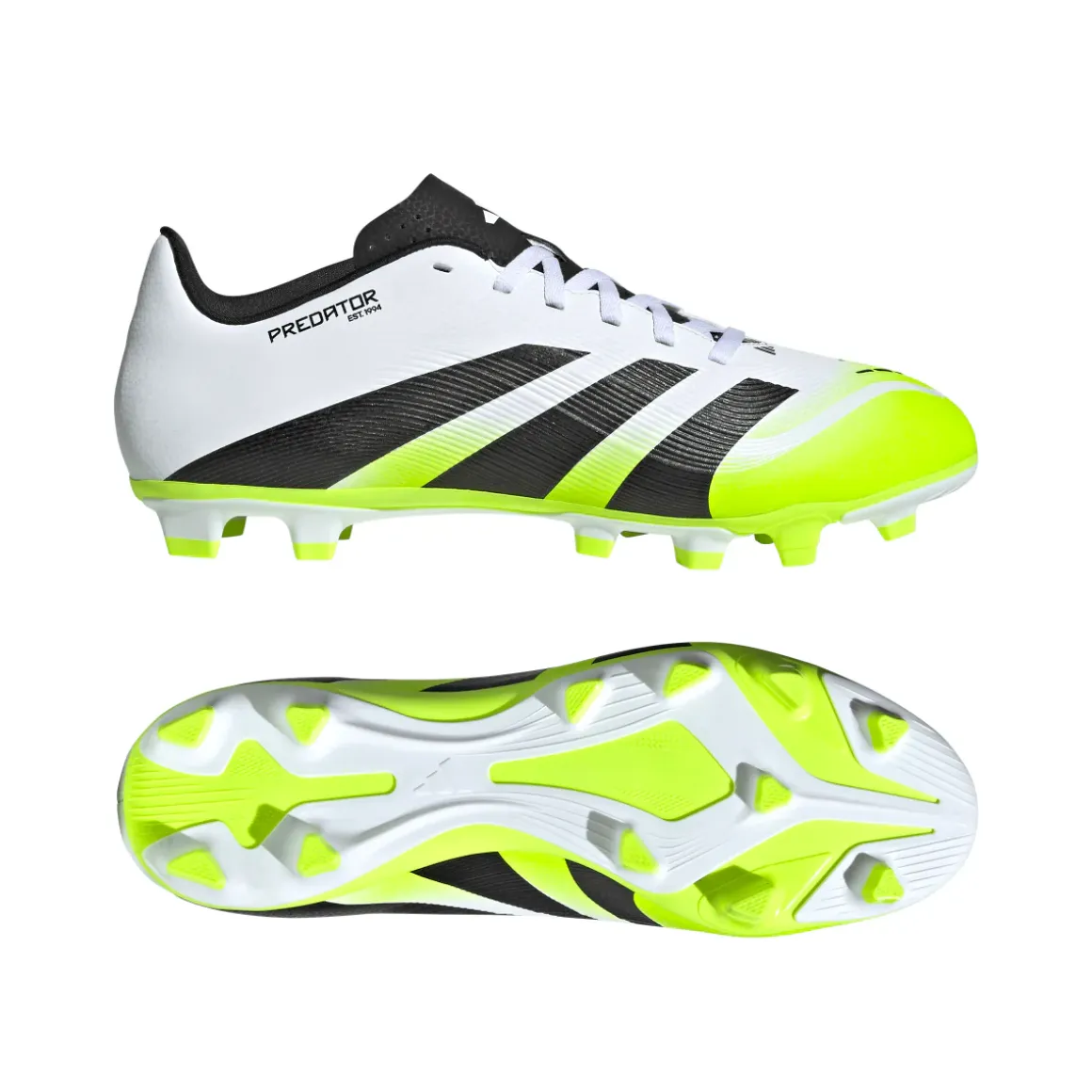 Scarpe da Calcio bianche e gialle da Uomo adidas Predator Club FG/MG