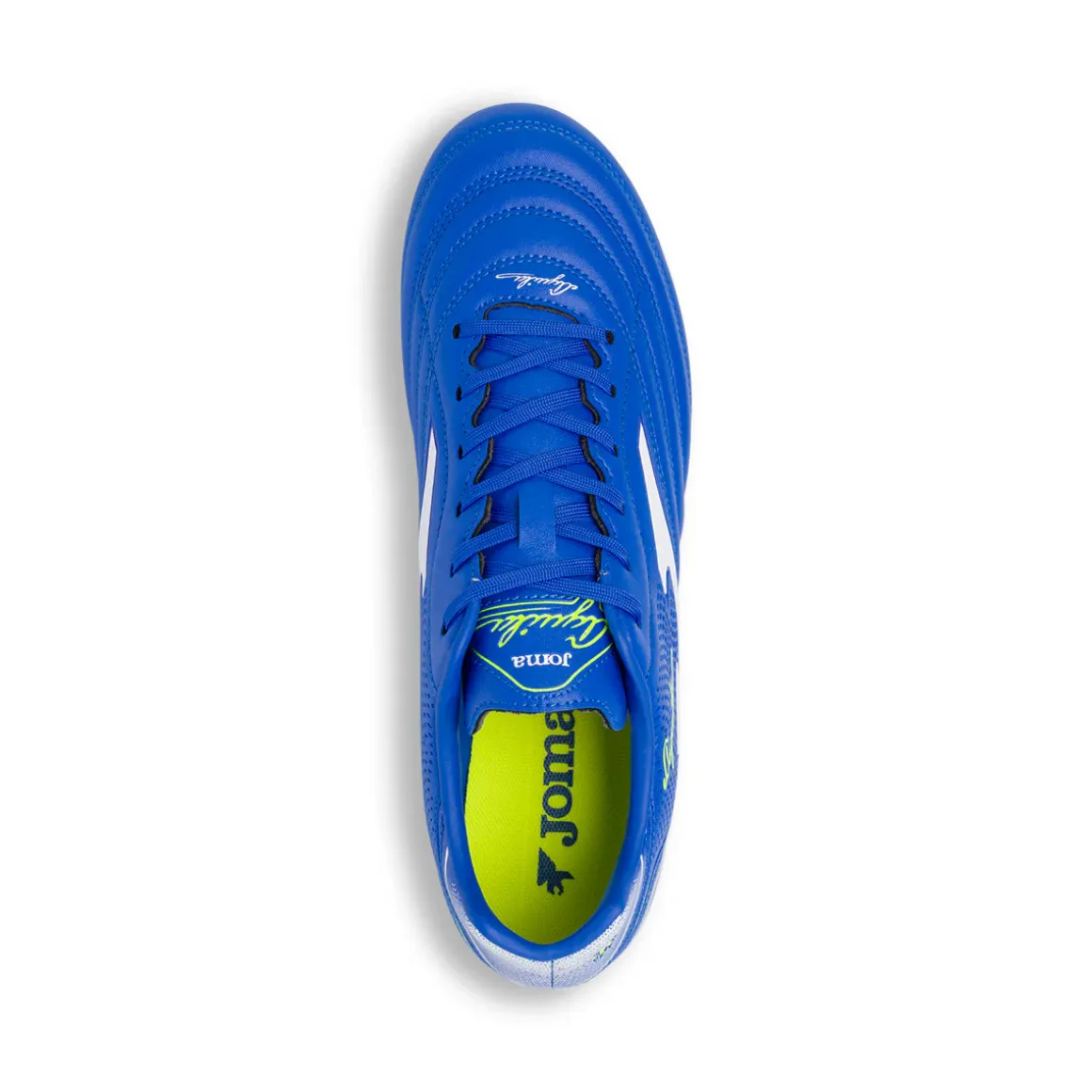 Scarpe da Calcio blu con inserti gialli da Uomo Joma Aguila 2504 FG/AG