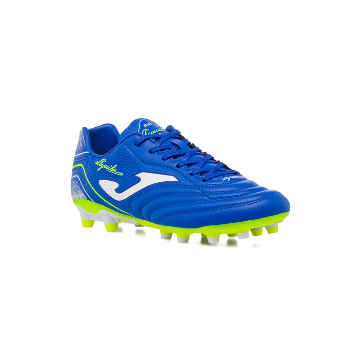 Scarpe da Calcio blu con inserti gialli da Uomo Joma Aguila 2504 FG/AG