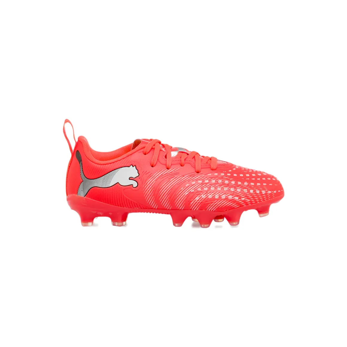 Scarpe da calcio da Bambino rosse Puma FUTURE 9 PLAY FG/AG