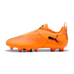 Scarpe da Calcio da ragazzo arancioni Puma slip-on Puma Future 8 FG/AG