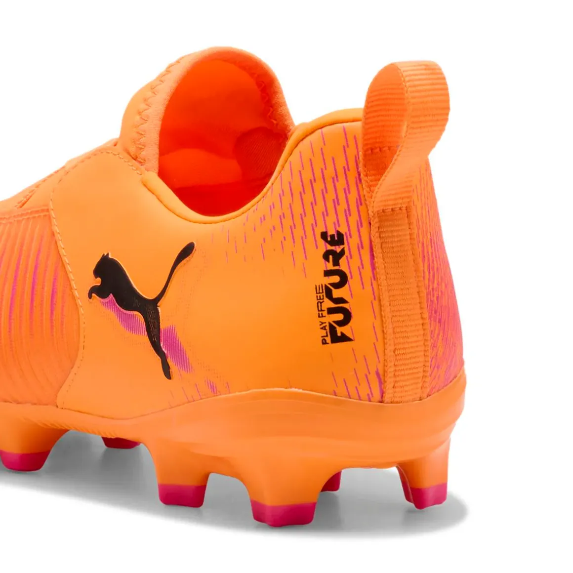 Scarpe da Calcio da ragazzo arancioni Puma slip-on Puma Future 8 FG/AG