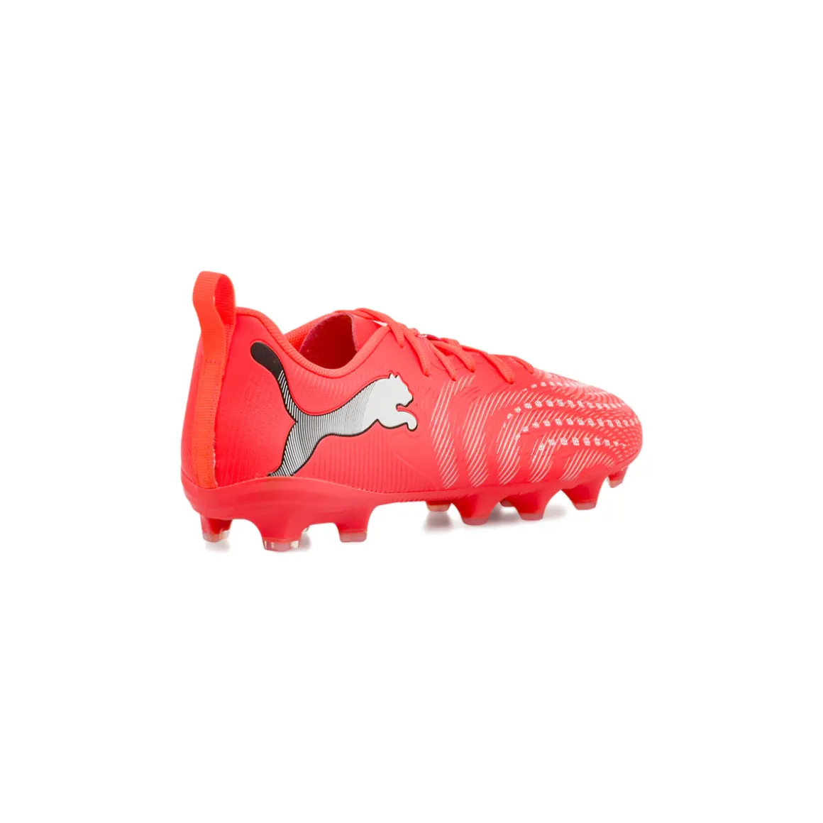 Scarpe da calcio da Ragazzo rosse Puma FUTURE 9 PLAY FG/AG