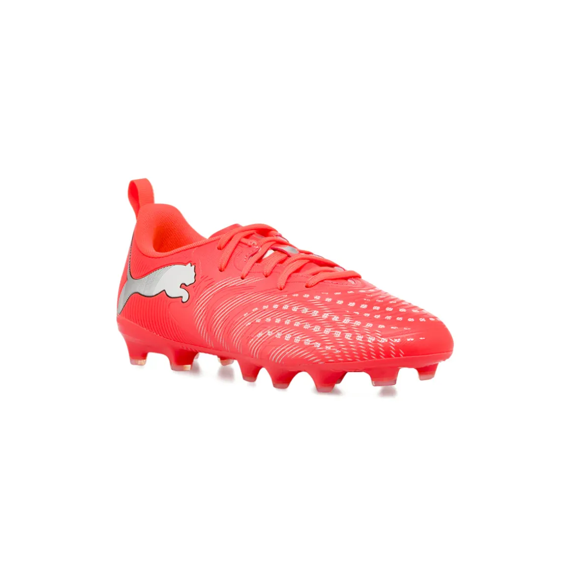 Scarpe da calcio da Ragazzo rosse Puma FUTURE 9 PLAY FG/AG