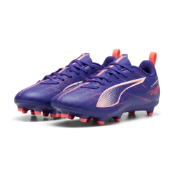 Scarpe da calcio da ragazzo viola Puma Ultra 5