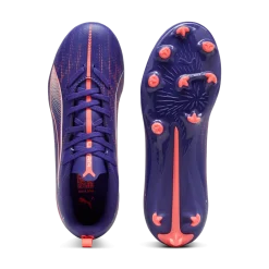 Scarpe da calcio da ragazzo viola Puma Ultra 5