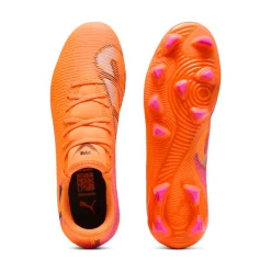 Scarpe da Calcio da uomo arancioni Puma Future 8 Play FG/AG Heat Fire