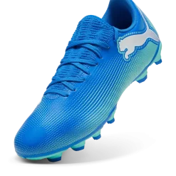 Scarpe da calcio da uomo blu e azzurre per terreni duri Puma Future 7