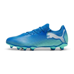 Scarpe da calcio da uomo blu e azzurre per terreni duri Puma Future 7