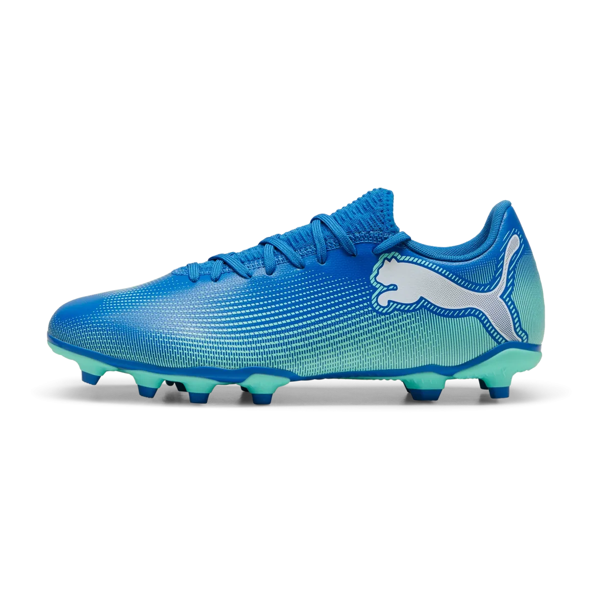 Scarpe da calcio da uomo blu e azzurre per terreni duri Puma Future 7