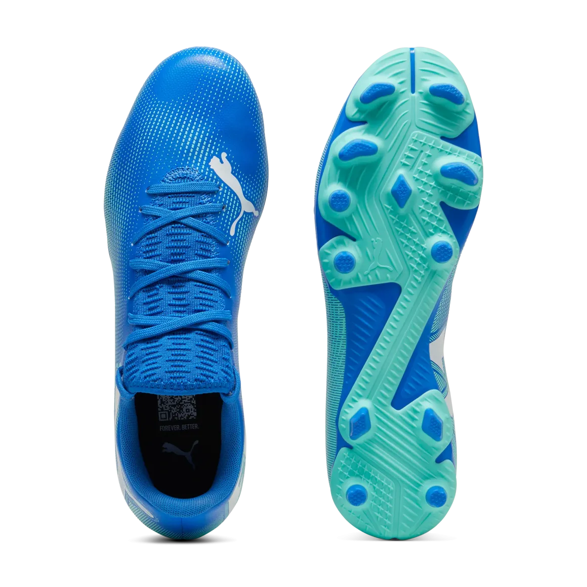 Scarpe da calcio da uomo blu e azzurre per terreni duri Puma Future 7