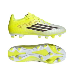 Scarpe da calcio da Uomo gialle e bianche con tacchetti FG adidas F50