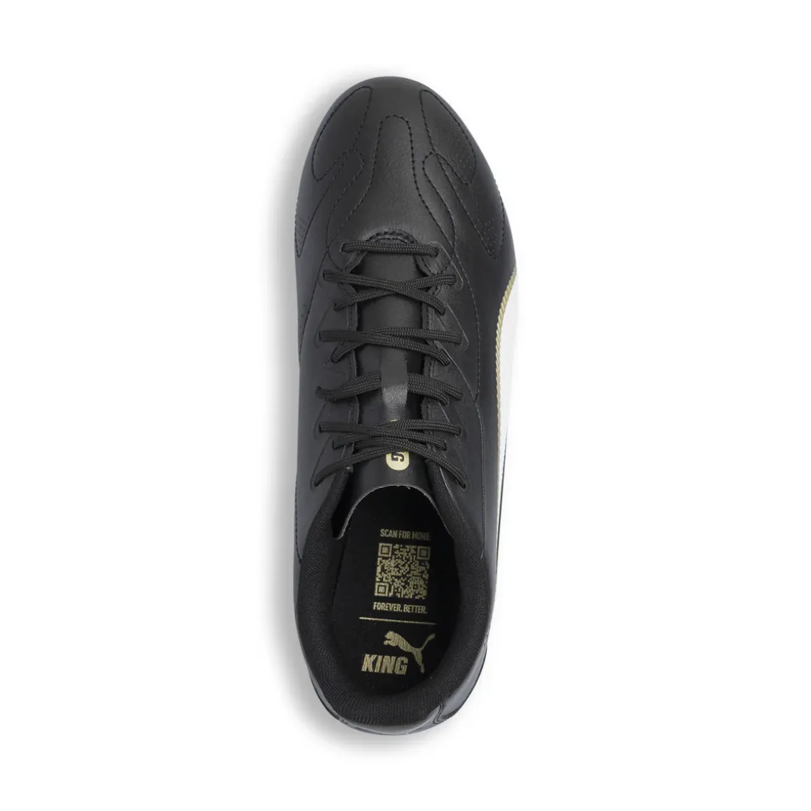Scarpe da calcio da Uomo nere con inserti bianchi Puma King FG/AG
