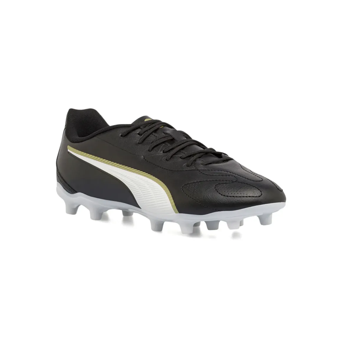Scarpe da calcio da Uomo nere con inserti bianchi Puma King FG/AG