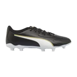 Scarpe da calcio da Uomo nere con inserti bianchi Puma King FG/AG