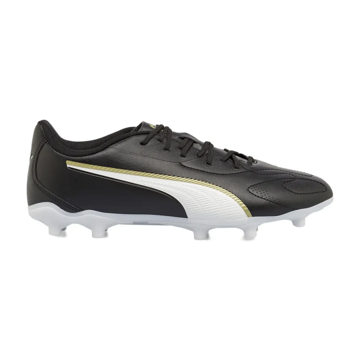 Scarpe da calcio da Uomo nere con inserti bianchi Puma King FG/AG