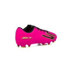 Scarpe da calcio da uomo rosa fucsia con dettagli neri e fluo Skechers