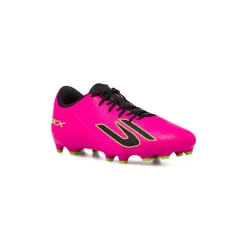 Scarpe da calcio da uomo rosa fucsia con dettagli neri e fluo Skechers