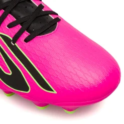 Scarpe da calcio da uomo rosa fucsia con dettagli neri e fluo Skechers