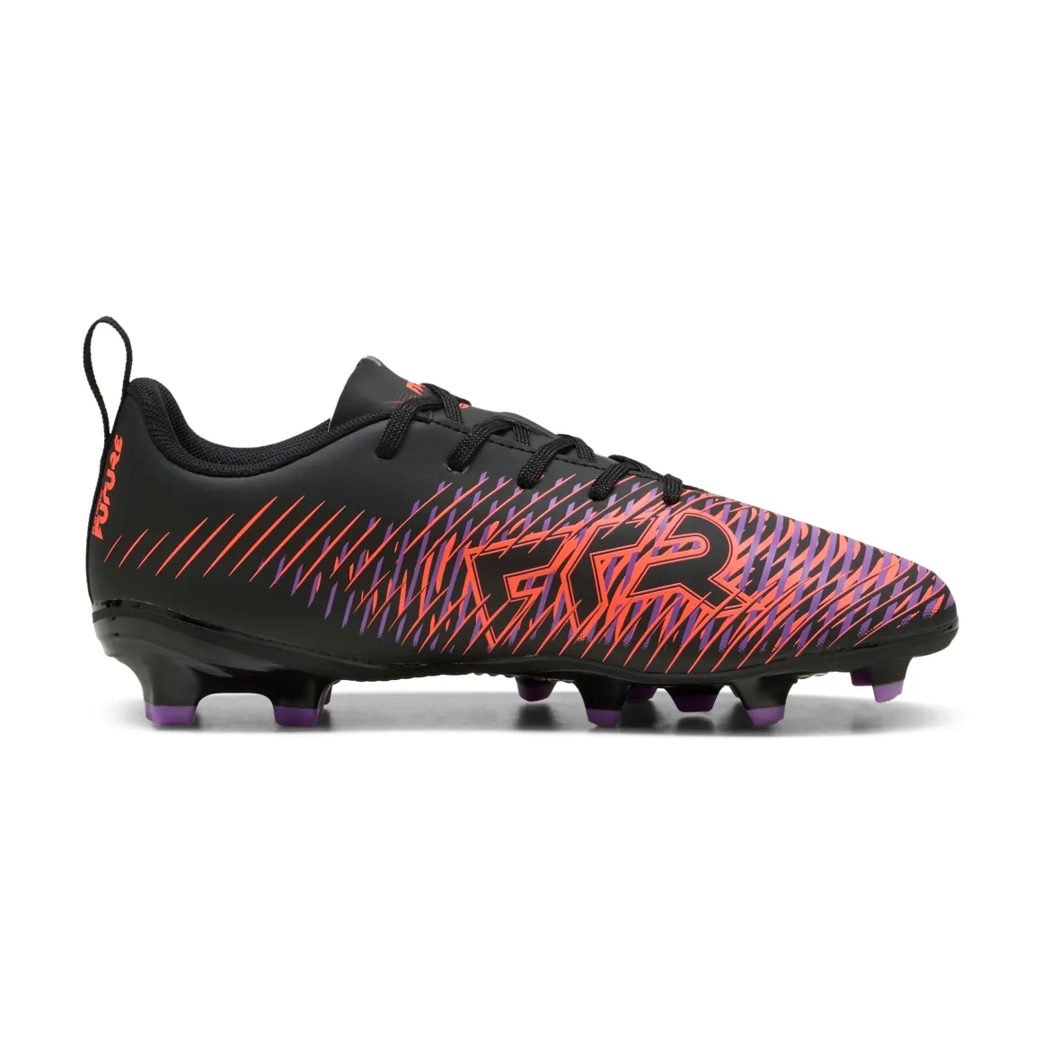 Scarpe da Calcio Nere da bambino con logo laterale FUTURE 8 PLAY FG/AG Puma