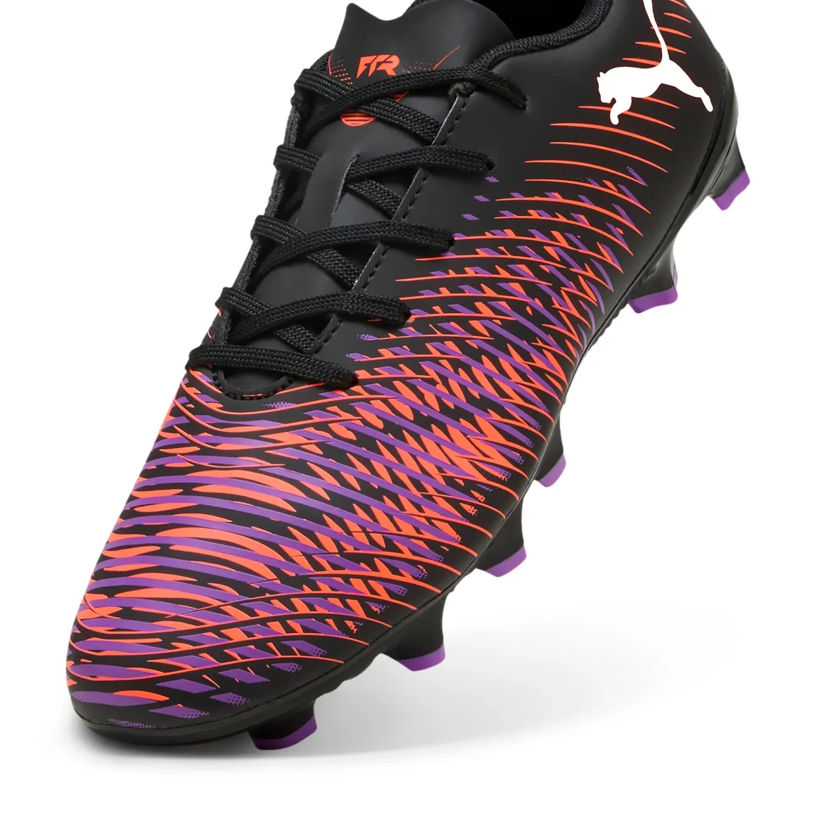 Scarpe da Calcio Nere da bambino con logo laterale FUTURE 8 PLAY FG/AG Puma