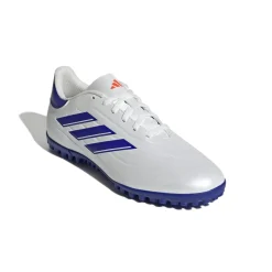 Scarpe da calcio per erba sintetica da uomo bianche e blu adidas Copa Pure 2 CLUB TF