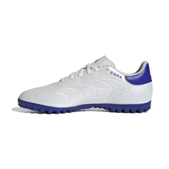 Scarpe da calcio per erba sintetica da uomo bianche e blu adidas Copa Pure 2 CLUB TF