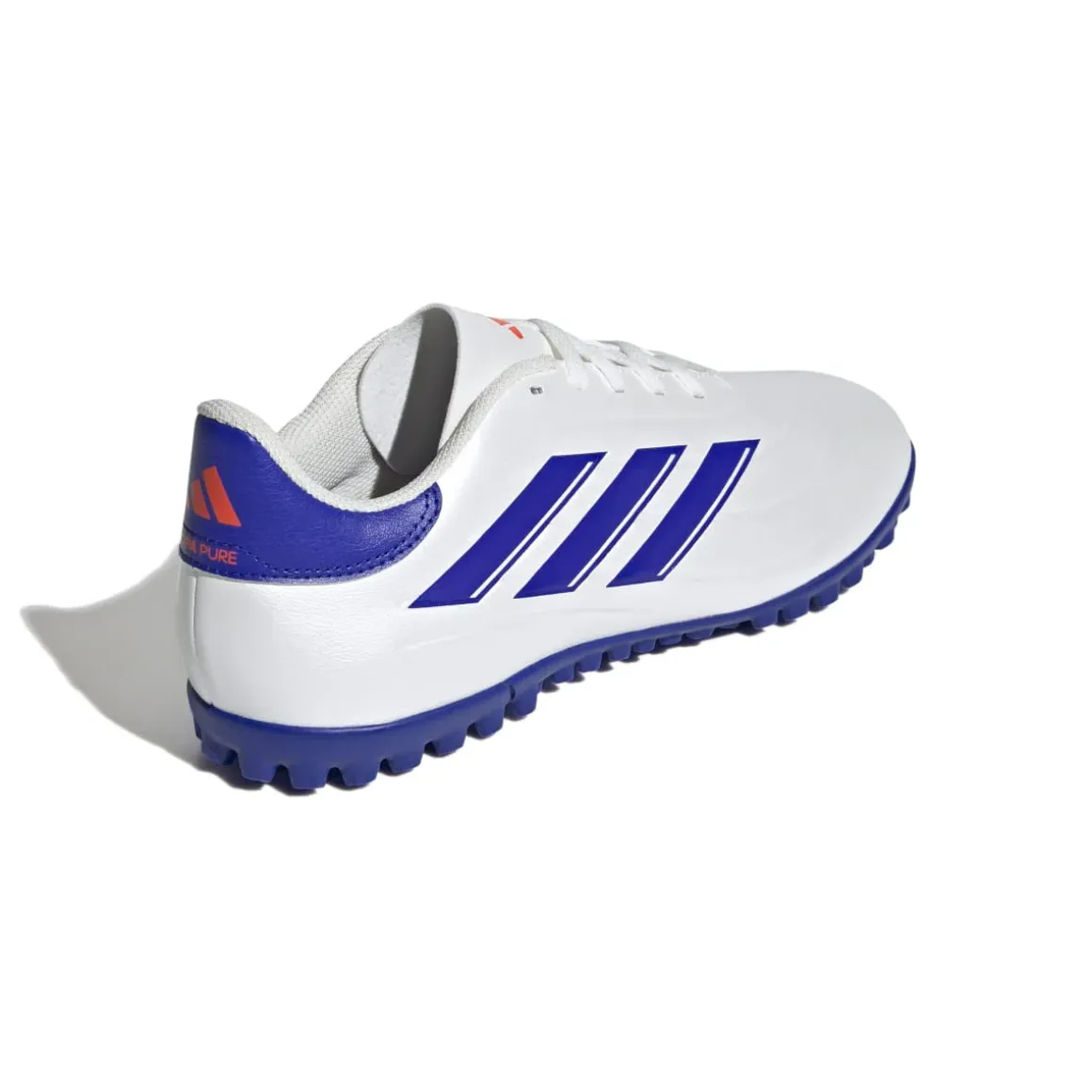 Scarpe da calcio per erba sintetica da uomo bianche e blu adidas Copa Pure 2 CLUB TF