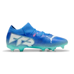 Scarpe da calcio per terreni duri da uomo blu e azzurre Puma Future 7