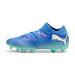 Scarpe da calcio per terreni duri da uomo blu e azzurre Puma Future 7