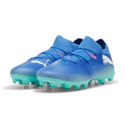 Scarpe da calcio per terreni duri da uomo blu e azzurre Puma Future 7