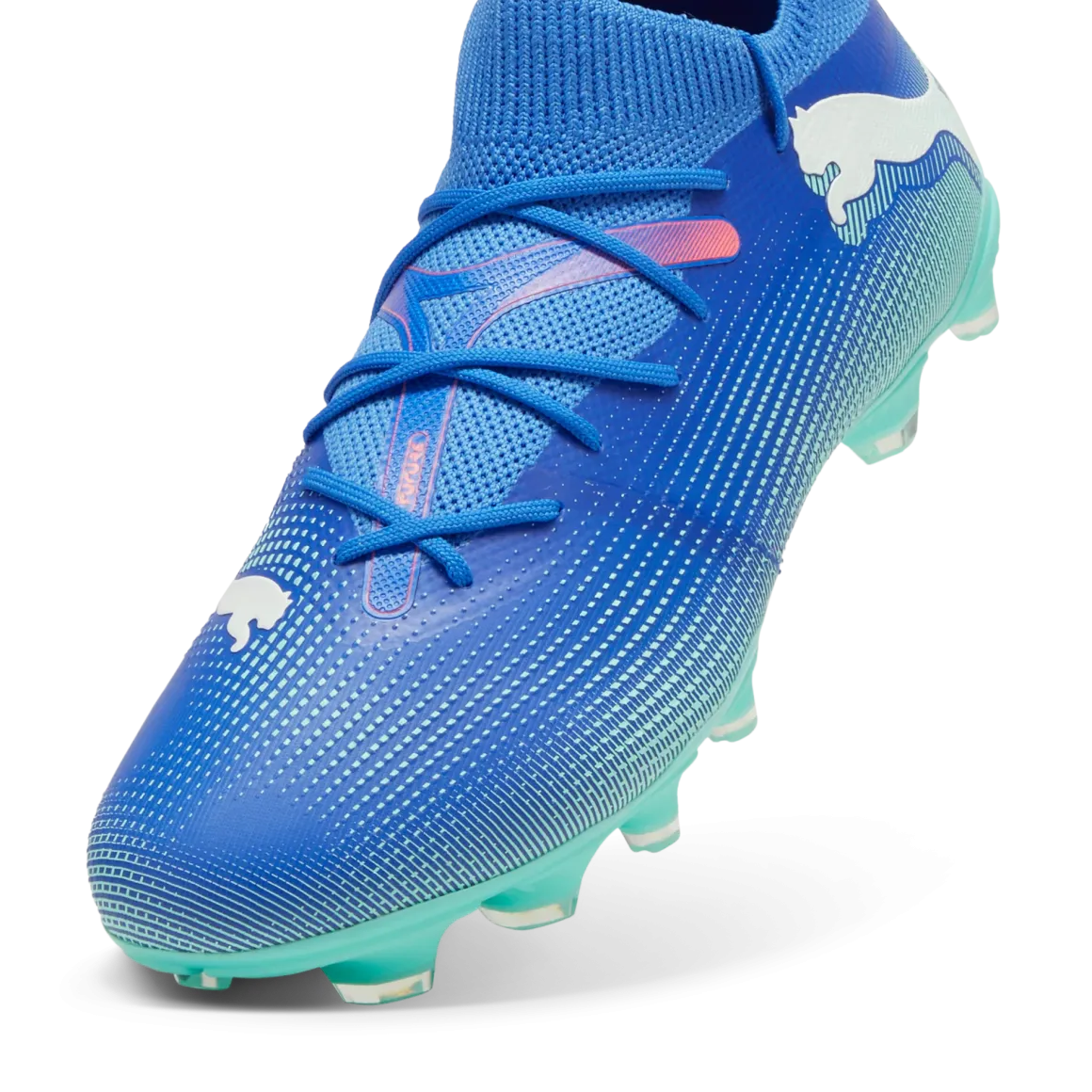 Scarpe da calcio per terreni duri da uomo blu e azzurre Puma Future 7