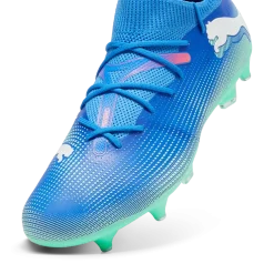 Scarpe da calcio per terreni duri da uomo blu e azzurre Puma Future 7